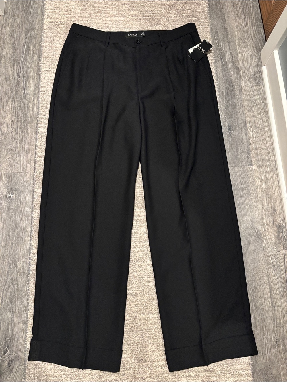 Lauren Ralph Lauren Men’s Black Tailored Dress Pants size 16